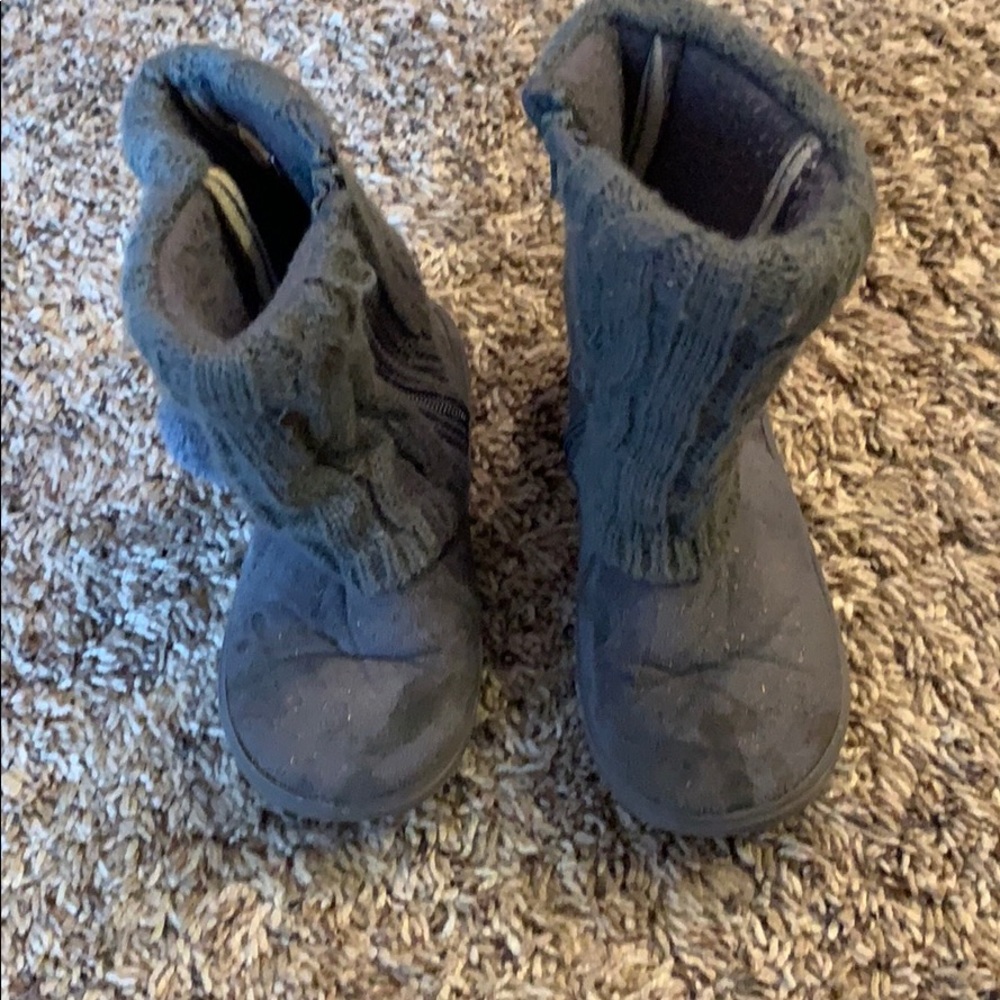 Gray boots